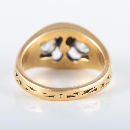 Bague Bague à motifs Diamants 58 Facettes 220423