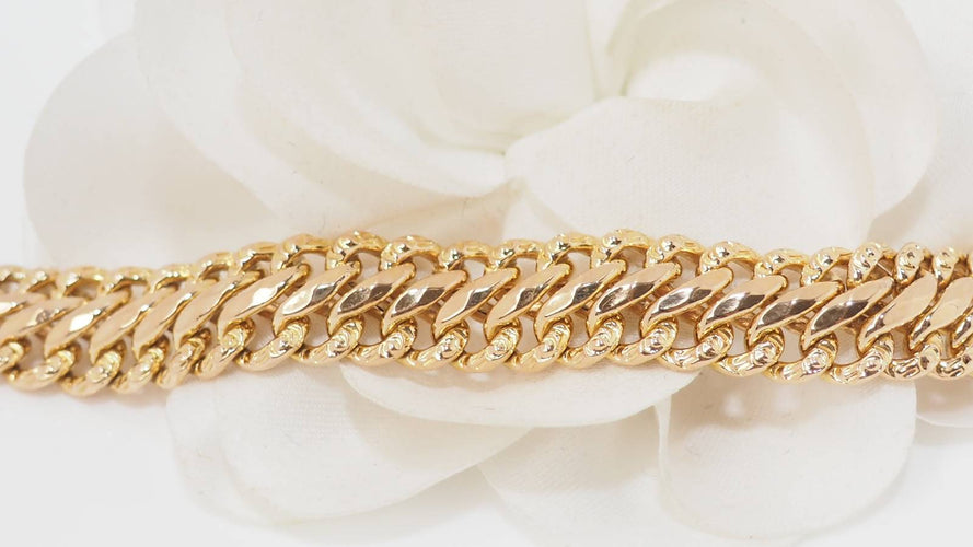 Bracelet 16.5 Bracelet maille américaine en or jaune 58 Facettes 32442
