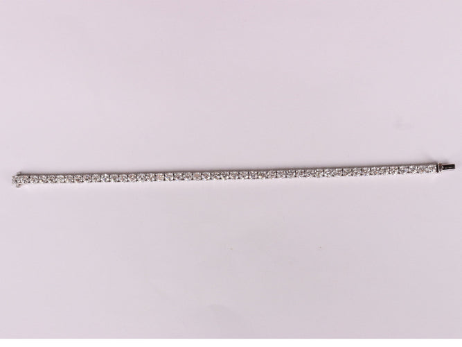 Bracelet Bracelet Tennis Or blanc Diamants 58 Facettes 3234