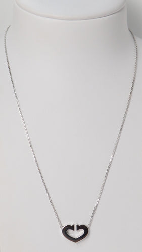 Collier Collier Cartier Symboles cœur en or blanc 58 Facettes