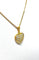 Pendentif Chaîne et pendentif cœur en or jaune et diamants 58 Facettes