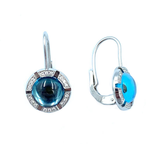 Boucles d'oreilles Boucles d’oreilles CHAUMET en or, topazes et diamants 58 Facettes