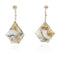 Boucles d'oreilles Boucles d’Oreilles Quartz Aurifère, Diamants 58 Facettes BO117