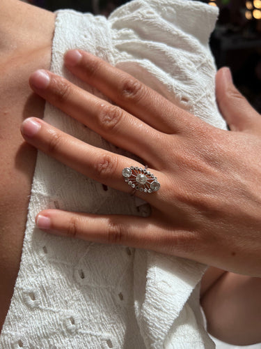 Bague 51 Bague marquise Diamants Belle Epoque 58 Facettes