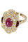 Bague BAGUE MODERNE RUBIS ET DIAMANTS 58 Facettes 003291