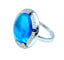 Bague Bague CHAUMET en or blanc, topaze et diamants 58 Facettes