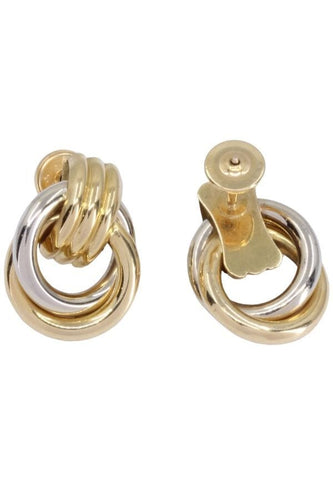 Boucles d'oreilles BOUCLES D'OREILLES NŒUDS 2 ORS 58 Facettes 076291
