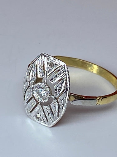 Bague 52 Bague 2 Ors, diamants 58 Facettes