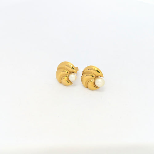 Boucles d'oreilles Boucles d'oreilles or jaune Perles 58 Facettes 27256