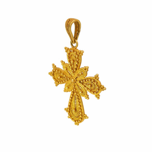 Pendentif Croix Byzantine Vintage 58 Facettes