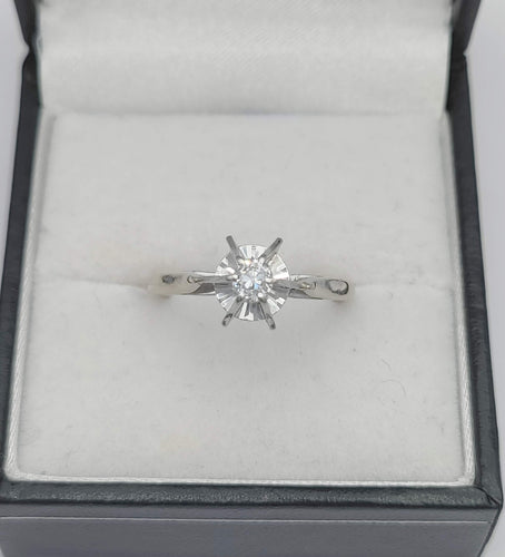 Bague 51 Bague Solitaire diamant 0.25 ct 58 Facettes