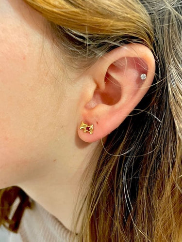 Boucles d'oreilles BOUCLES D'OREILLES CHIEN RUBIS 58 Facettes 047061