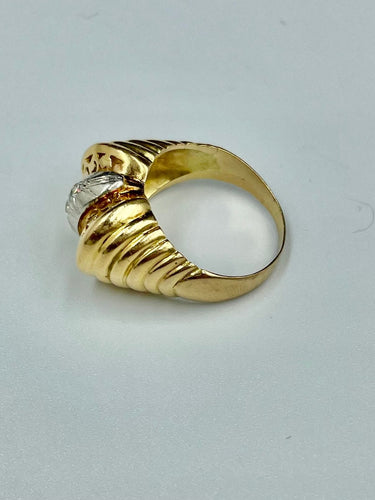 Bague 54 Bague or jaune 3 diamants 58 Facettes