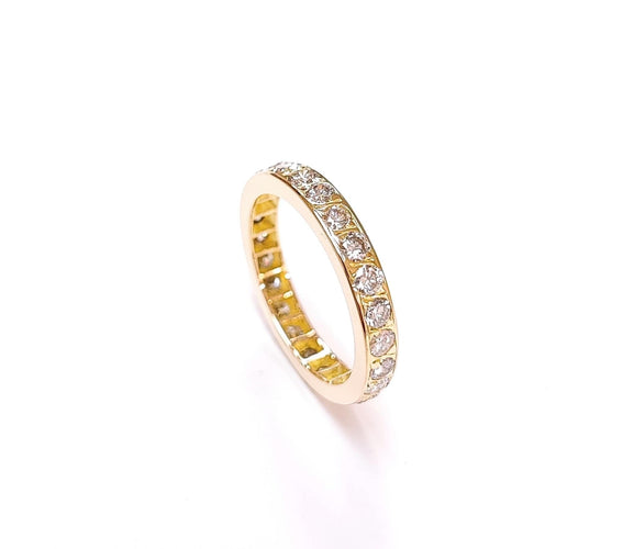 Bague 50.5 Alliance américaine Diamants 58 Facettes All.Pneu.840.1