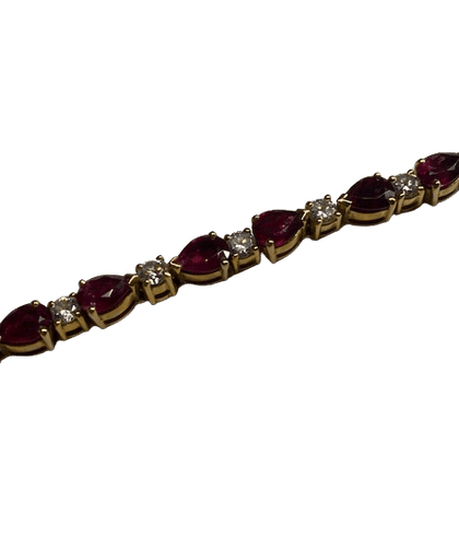Bracelet BRACELET DIAMANTS RUBIS 58 Facettes
