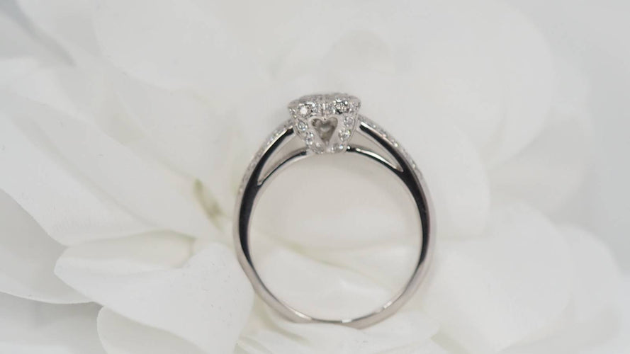 Bague 58 Bague solitaire cœur diamant 1,01ct 58 Facettes 31077