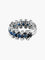 Bague Demi Alliance Or Blanc Saphirs Diamants 58 Facettes