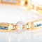 Bracelet BRACELET OR JAUNE SAPHIRS ET DIAMANTS 58 Facettes LP 2140