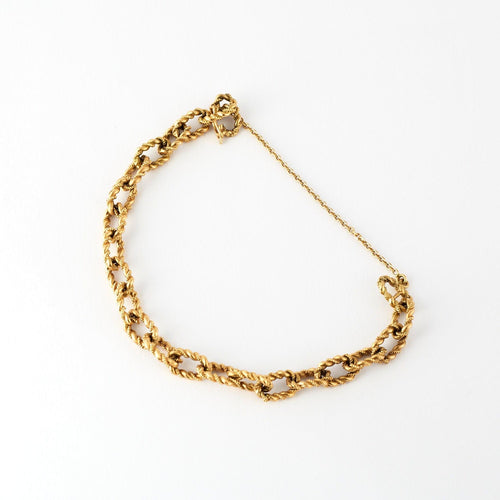 Bracelet Bracelet or ciselé or jaune 18K 58 Facettes