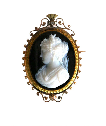 Broche Broche Camée Sur Onyx Napoléon III 58 Facettes 556
