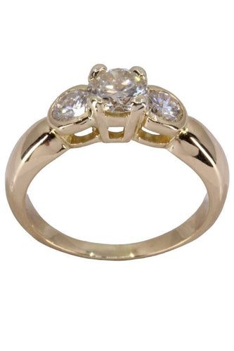 Bague 55 BAGUE TRILOGIE DIAMANTS 58 Facettes 078081