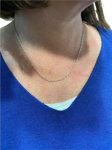 Collier CHAINE MAILLE RECTANGLE 58 Facettes 047521