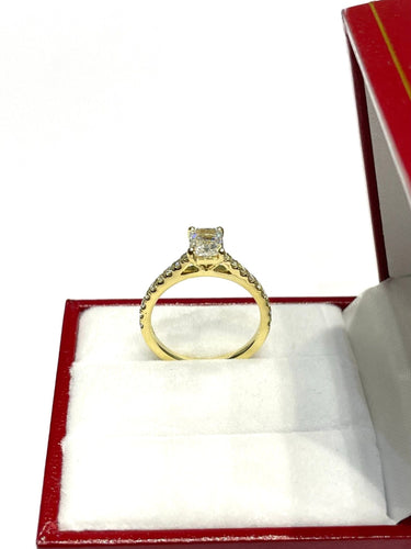 Bague Bague Solitaire or jaune diamant 0,70 ct 58 Facettes