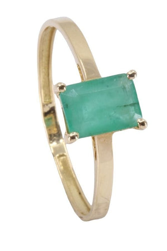 Bague 54 BAGUE MODERNE ÉMERAUDE 58 Facettes 074121