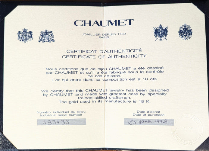 CHAUMET - anel de pulseira de estrela de ouro com diamantes