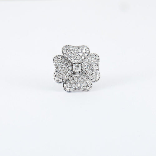 Bague Bague Fleur Diamants 58 Facettes