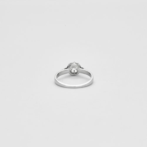 Bague 49 Bague Solitaire Diamant Or Blanc 58 Facettes