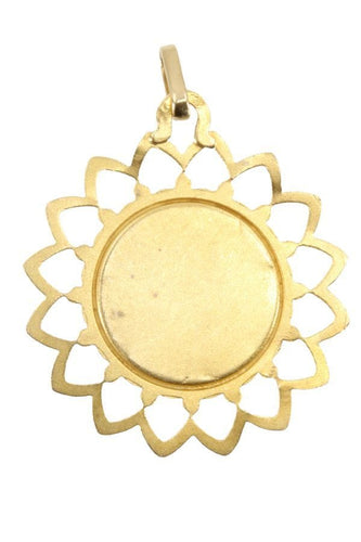 Pendentif MÉDAILLE VIERGE MODERNE 58 Facettes 051381