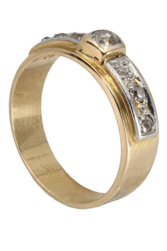 Bague 55 BAGUE ANCIENNE DIAMANTS 58 Facettes 055291