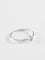 50 Bague Solitaire Saphir Orange et Or Blanc 58 Facettes