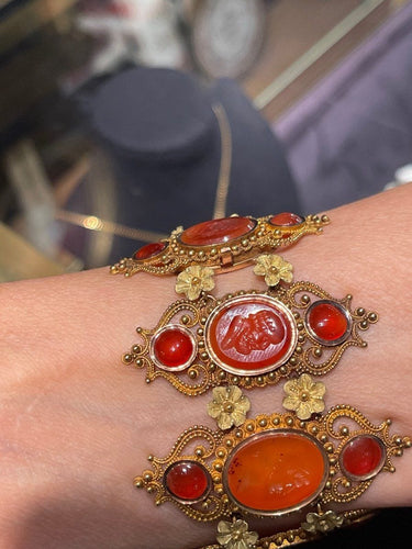 Bracelet Bracelet Intailles Sur Cornaline 58 Facettes 1042330