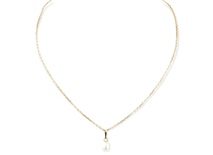 Collier Collier et pendentif perle en or jaune 58 Facettes 21PERLE-62