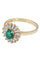 Bague BAGUE MARGUERITE ÉMERAUDE DIAMANTS 58 Facettes 076151