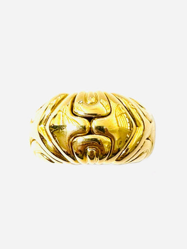 Bague 58 BVLGARI. Collection Parentesi, bague vintage or jaune 58 Facettes