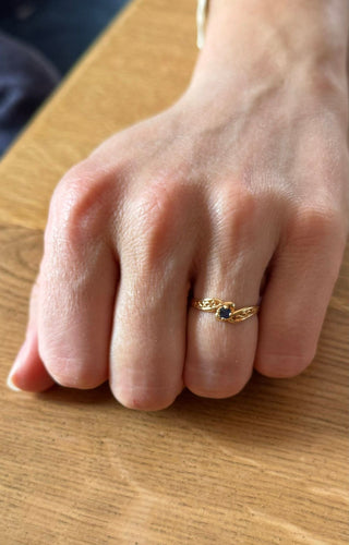 Bague 54 Bague Or jaune Saphir 58 Facettes