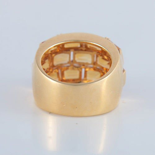 Bague 55 POIRAY - Bague en or et citrines 58 Facettes