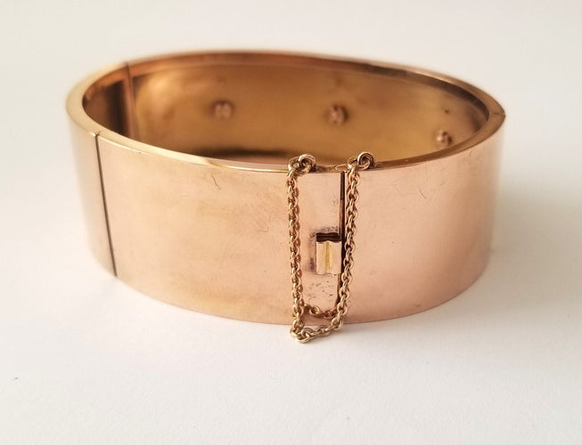 Bracelet Bracelet ancien or rose, perles et diamants anciens 58 Facettes