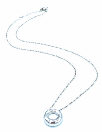 Collier Chaumet. Pendentif Lien or blanc 18K 58 Facettes