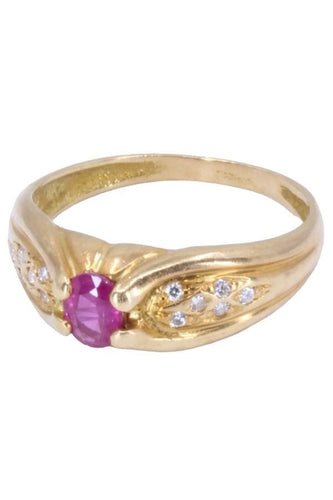 Bague 54 BAGUE RUBIS ET DIAMANTS 58 Facettes 074321
