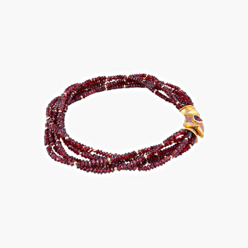 Collier Collier Grenats 58 Facettes