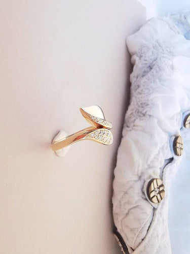 Bague Bague Serpent en Or jaune & Diamants 58 Facettes AB 1039