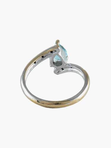 Bague Bague Aigue-marine 58 Facettes