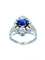 Bague Bague 19ème or, saphir et diamants 58 Facettes