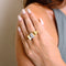 Bague 52 Bague TANK or jaune et diamants 58 Facettes