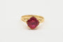 Bague 53 Bague Solitaire Rubellite 58 Facettes