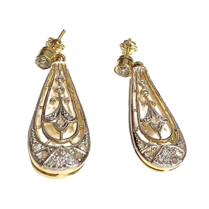 Boucles d'oreilles BOUCLES D'OREILLES ART DÉCO DIAMANTS 58 Facettes A2514 (651)